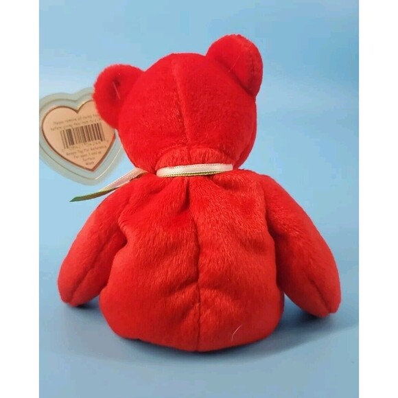 Ty  Beanie Baby Osito Red Teddy Bear Bean Bag Plush Retired Vintage - Picture 3 of 8
